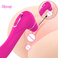 Load image into Gallery viewer, HIWUP Sex Sucking Toys Vibrator Powerful Clitoris Sucker Blowjob Tongue Stimulator Nipple Vagina Pussy Pump Sex Toys for Women